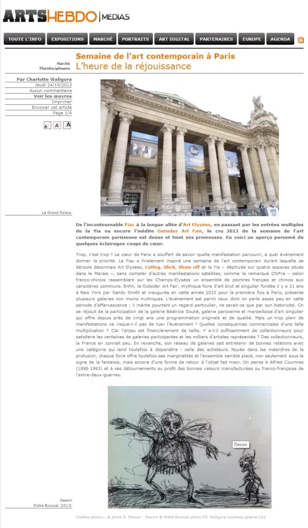 Art Elysees 2013 : Art Hebdo Media 2