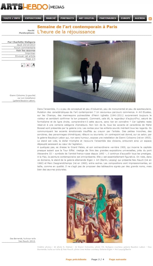 Art Elysees 2013 : Art Hebdo Media 3