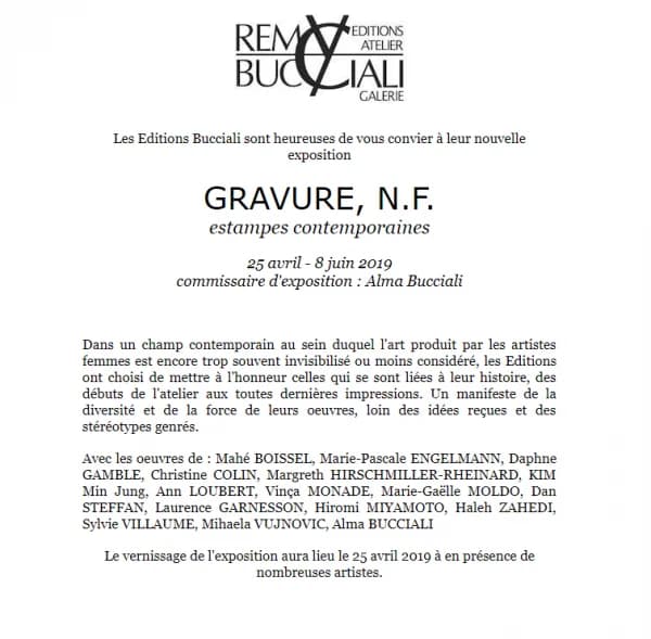 Exposition collective de gravures