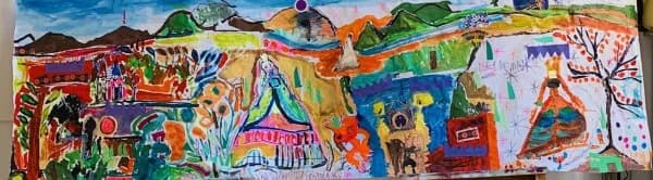 Fresques réalisée avec des enfants